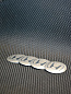 Наклейки на диски Хонда / Honda NZD 020 серебряные металлические 4 шт